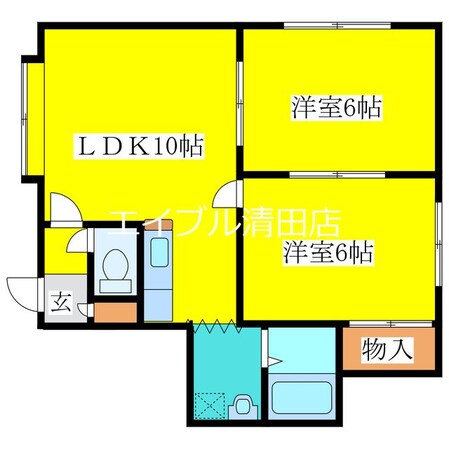 エスコートセピア館の物件間取画像